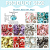 Large Hole Dog Paw Prints Pattern Acrylic European Beads OPDL-NB0001-07-2