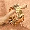 7Pcs 201 Stainless Steel Plain Bangle Sets for Women BJEW-L664-022A-G02-1
