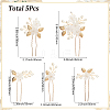 Acyrlic Hair Forks OHAR-WH20005-36G-2