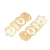 Brass Hollow Connector Charm X-KK-F931-28A-G-2