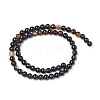 Natural Black Agate Beads Strands G-L555-04-6mm-4
