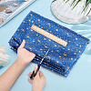2M Star Pattern Polyester Gold Stamping Fabric AJEW-WH0061-035D-3