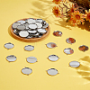 50Pcs 304 Stainless Steel Cabochon Connector Settings STAS-HY0001-88-4