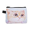 Cute Cat Polyester Zipper Wallets ANIM-PW0002-28M-1