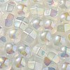 UV Plating Luminous Transparent Acrylic Beads OACR-P010-01B-3