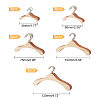 AHADERMAKER 15Pcs 5 Styles Pinewood Doll Clothes Hangers DOLL-GA0001-04-2