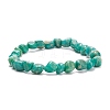 Gemstone Nuggets Beaded Stretch Bracelet for Women BJEW-JB08275-4