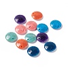 Crackle Opaque Acrylic Beads OACR-C006-24-1