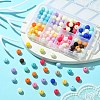 8 Colors Opaque Frosted Acrylic Beads MACR-CJ0001-79-5