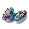 Handmade Foil Glass Lampwork Beads LAMP-G137-D06-2