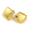 Ion Plating(IP) 304 Stainless Steel Square Stud Earrings EJEW-D281-28G-2