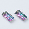 Embossed Glass Rhinestone Pendants GLAA-J101-07A-6