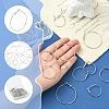 32Pcs 4 Styles Iron Huggie Hoop Earring Findings IFIN-FS0001-49B-2