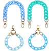 4Pcs 4 Colors Acrylic & Plastic Chain Bag Handles AJEW-BM0001-11A-7