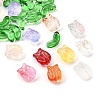 40Pcs 2 Styles Transparent Glass Beads GLAA-FP0001-26-4
