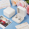2Pcs PU Leather Rings/Earrings Storage Box with with Lint AJEW-BBC0002-23B-4