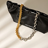 Two Tone 304 Stainless Steel Mixed Link Chain Necklaces WG1584D-01-4