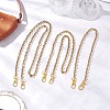 3Pcs 3 Sizes 304 Stainless Steel Cable Chain Purse Chains AJEW-BA00159-1