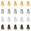 80Pcs 4 Colors Iron Bead Caps IFIN-YW0004-01-1
