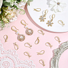 16Pcs Brass Cubic Zirconia Earring Hooks KK-BBC0027-64G-4