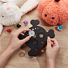 Skull Shape Wood Safety Eyes Insertion Tool DIY-WH0888-182-3