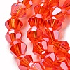 Transparent Electroplate Glass Beads Strands LS-EGLA-A039-T3mm-A14-3