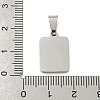 Vacuum Plating 304 Stainless Steel Pave Natural White Shell Pendants STAS-S130-03P-B-3
