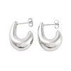 Brass Stud Earrings EJEW-Q811-14P-1