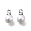 ABS Plastic Imitation Pearl Pendants FIND-H052-01C-04P-1