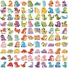 100Pcs Dinosaur Theme PVC Waterproof Stickers STIC-Z002-04-4