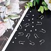 Unicraftale 200Pcs Eco-Friendly Plastic Earring Hooks with 304 Stainless Steel Round Beads STAS-UN0036-30-4