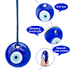 SUNNYCLUE Handmade Evil Eye Lampwork Pendants LAMP-SC0001-04-4