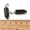 Natural Obsidian Pendants G-Z067-07P-10-3