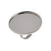 304 Stainless Steel Cuff Ring Components STAS-D372-06P-10-1