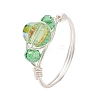 Glass Finger Rings RJEW-JR00925-02-4