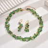 Fashionable Vintage Glass Jewelry Set QY6308-1