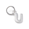 925 Sterling Silver Letter Charms STER-C012-01S-U-1