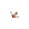 Brass Pave Cubic Zirconia Star Cartilage Earrings FS-WG0D3BD-03-2