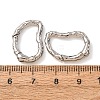 Hammered Brass Spring Gate Rings KK-CBA90BB-04P-3