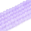 Baking Paint Imitation Jade Glass Bead Strands DGLA-A034-J6MM-A50-1