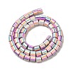 Polymer Clay Beads Strands CLAY-H006-04R-2