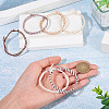 6Pcs 6 Colors Bohemian Cotton Cord Braided Bracelets BJEW-TA0001-28-5