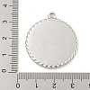 Non-Tarnish Ion Plating(IP) 304 Stainless Steel Pendants Cabochon Settings STAS-A099-04P-3