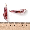 Inner Dried Flower Transparent Resin Pendants LS-RESI-A043-08A-3