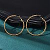 304 Stainless Steel Hoop Earrings EJEW-S250-02B-G-2