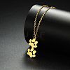 304 Stainless Steel Pendants STAS-E501-01G-02-5