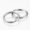 Tarnish Resistant 304 Stainless Steel Split Key Rings X-STAS-P178-0.8x8mm-P-2