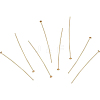 Brass Flat Head Pins KK-BC0004-01-0.7x45-5