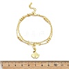 Brass Multi-strand Bracelets BJEW-U020-14G-5