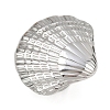 Adjustable 304 Stainless Steel Cuff Rings for Women RJEW-B135-05P-2
